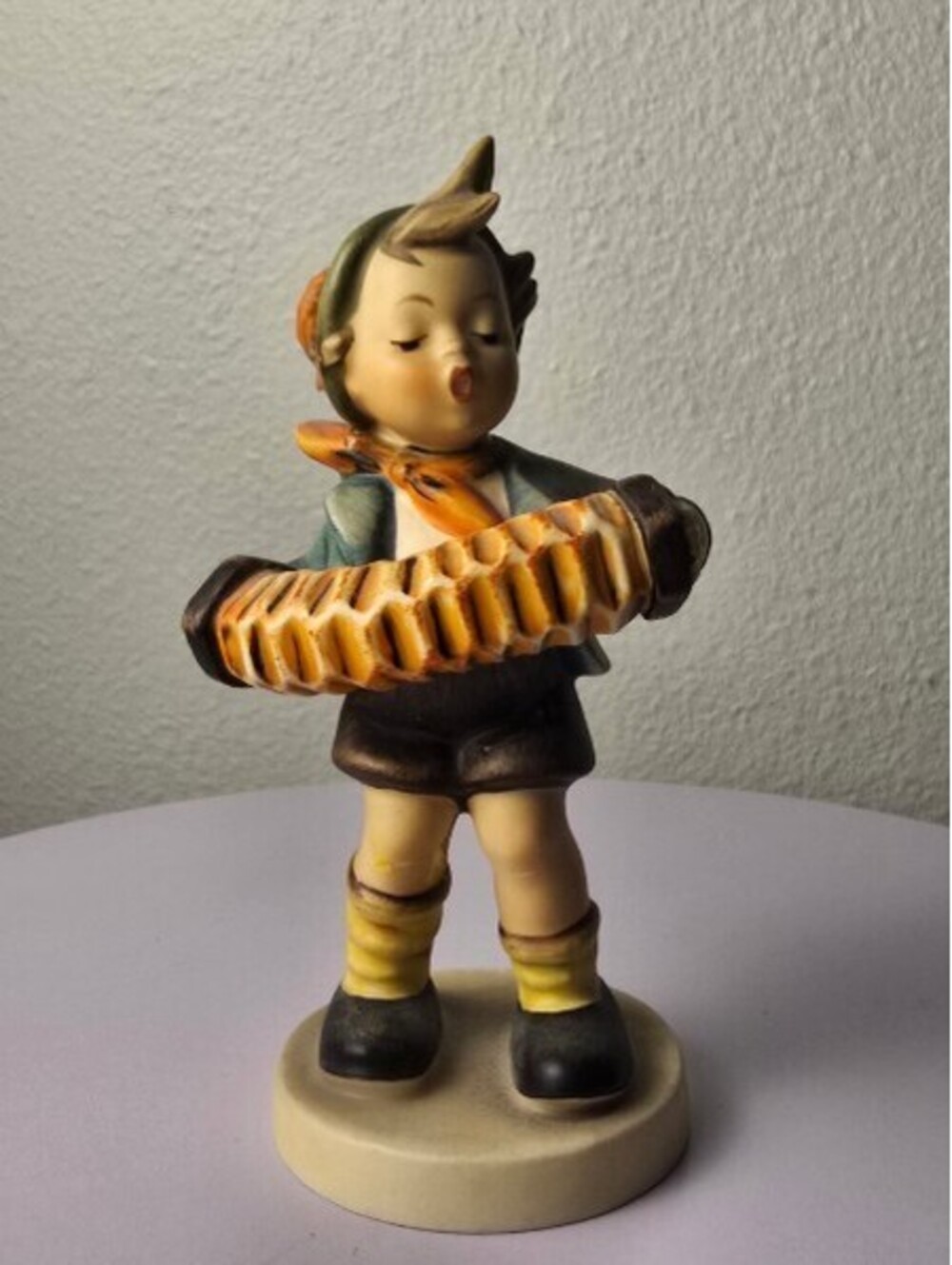 Vintage Hummel Figurine Boy Playing Accordion TMK-3